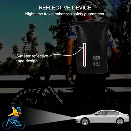 Miniatura 4 de Mochila impermeable, mochila impermeable flotante, bolsa a prueba de humedad al aire libre, ideal para actividades de playa