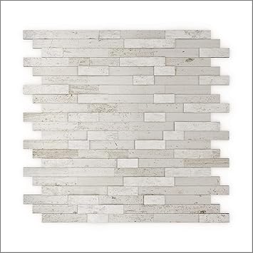 SpeedTiles Himalayan Timeless Natural Stone Tiles - Modern Peel & Stick Marble Tiles for Kitchen Backsplash, Fireplace, Interior Wall - 3X Faster ...