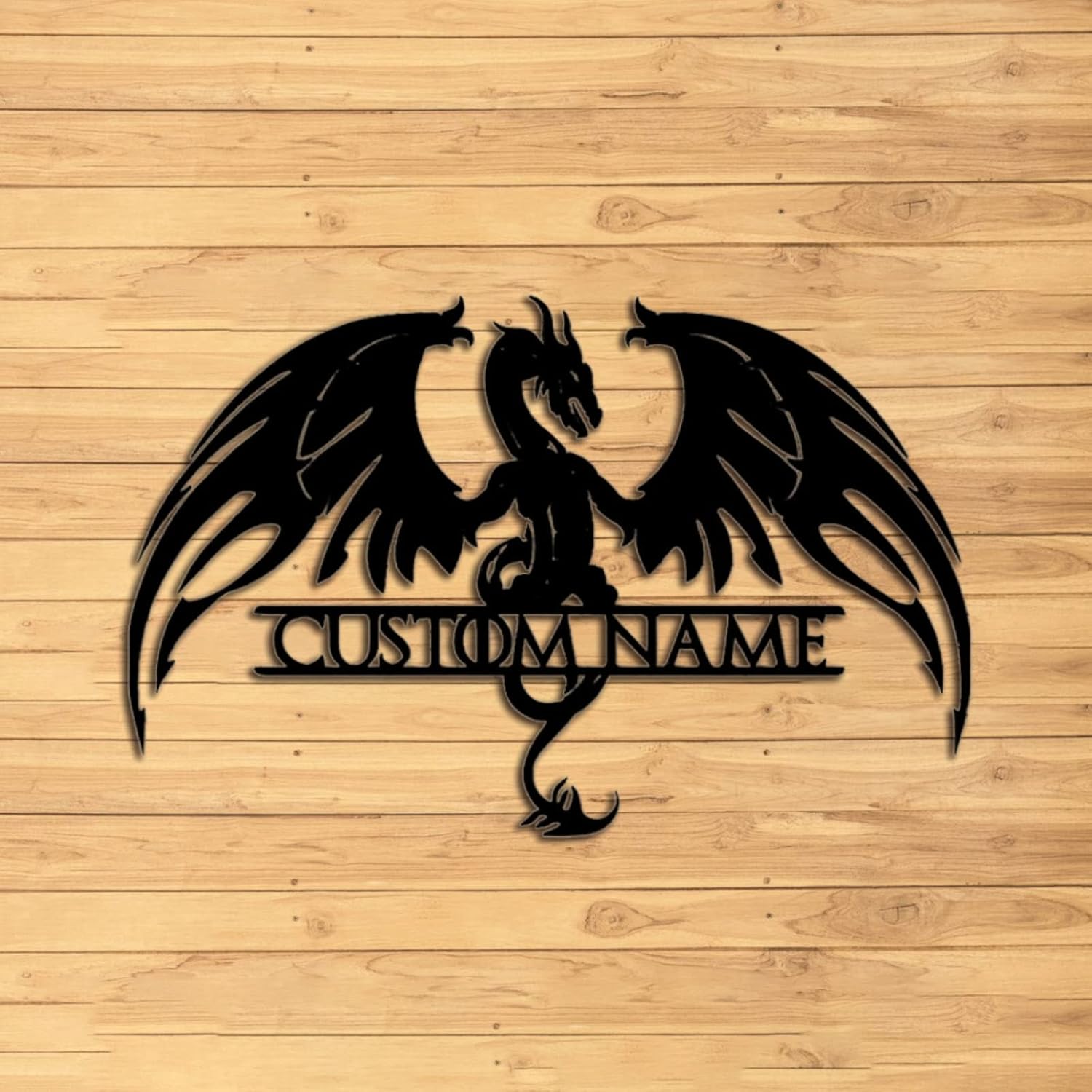 Politesers Custom Dragon Metal Wall Signs Personalized Dragon Metal