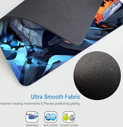 Miniatura 4 de Alfombrilla de mouse con diseño artístico de animación, alfombrilla de mouse antideslizante para computadoras y portátiles, alfombrilla de mouse