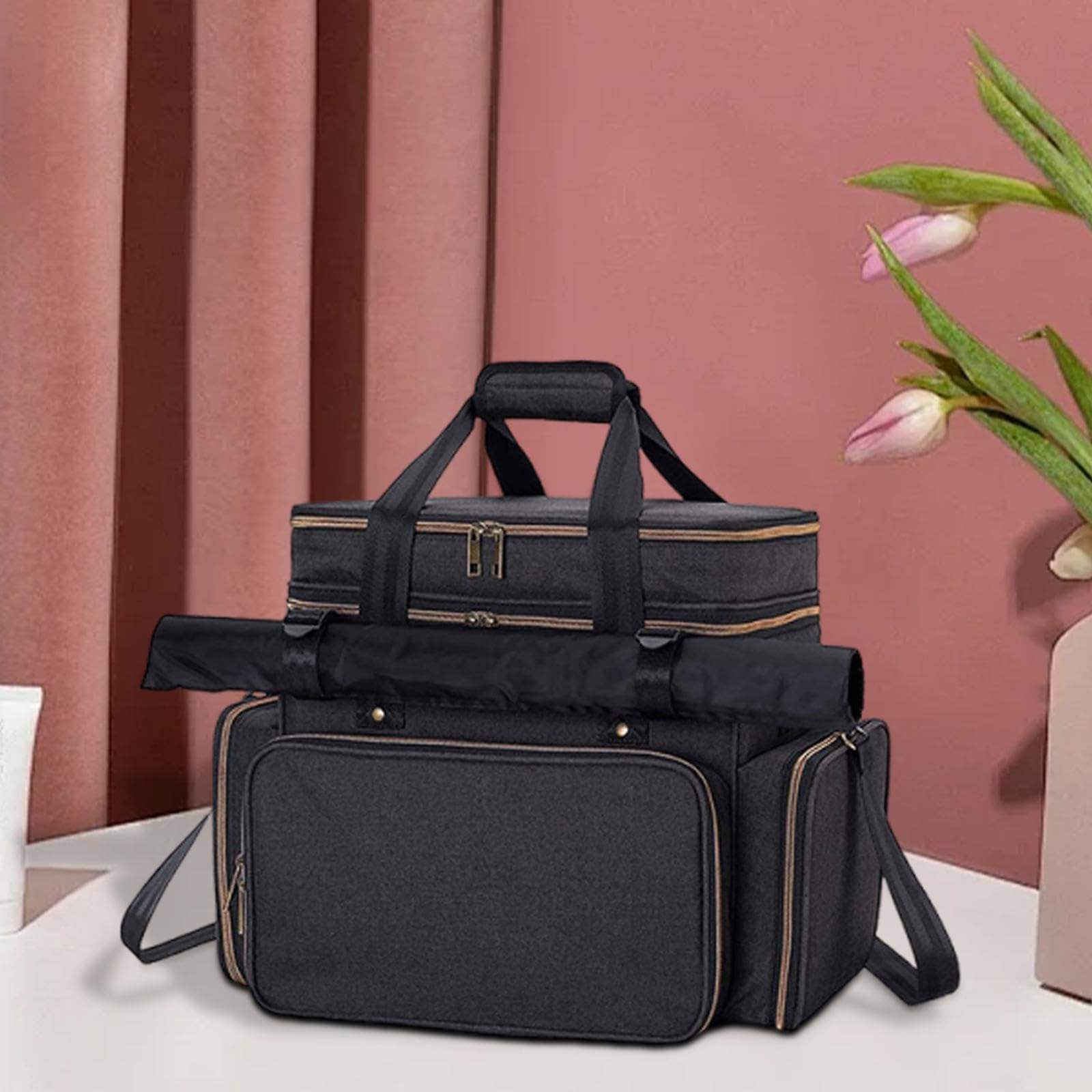Borsa da Gioco da Tavolo con Organizer da Viaggio Imbottito per Giochi da