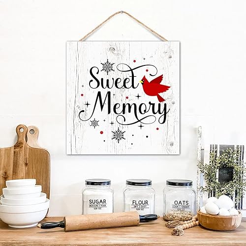 CustonCares Letrero de decoración de pared de baño de granja, decoración primitiva de memoria dulce para colgar en la chimenea, letrero de madera