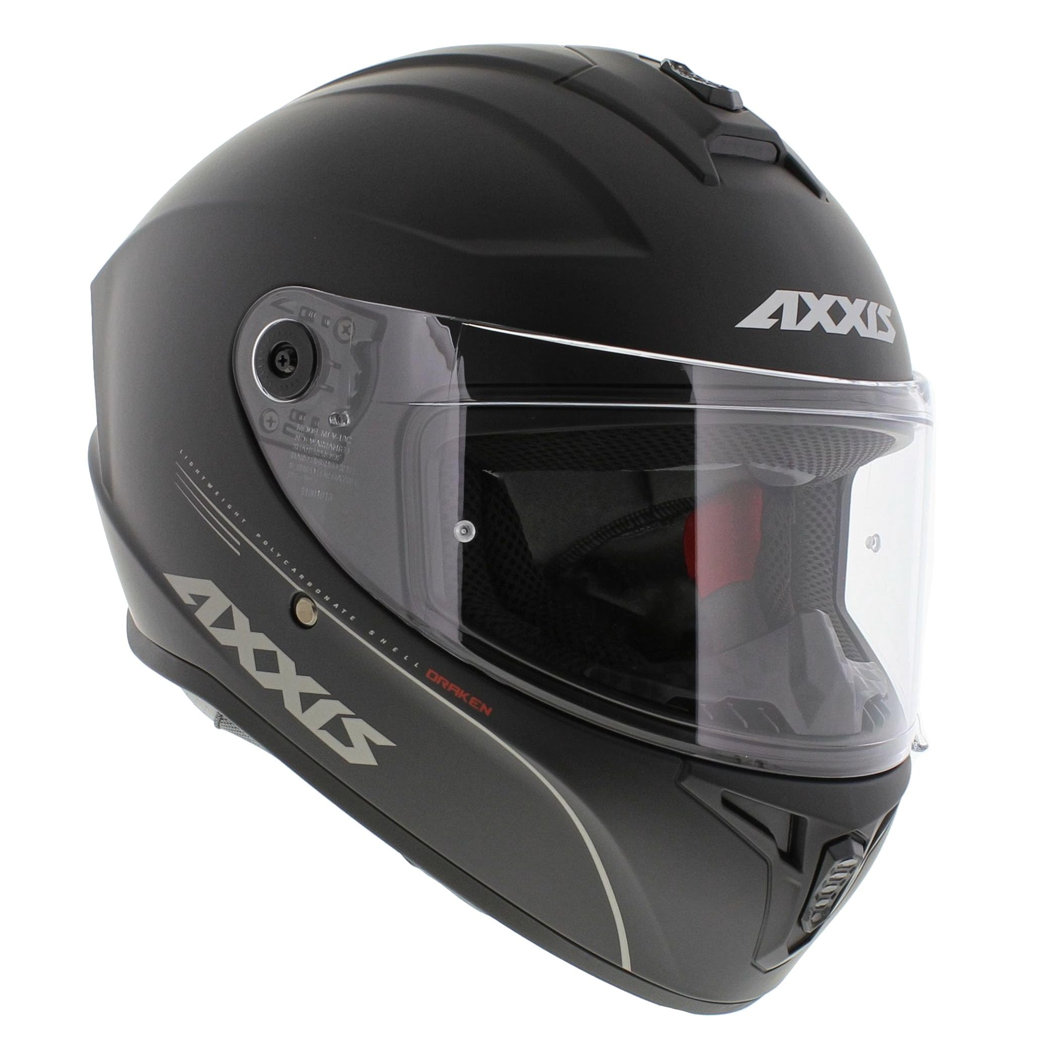 Axxis Dragon S Integral Casco sólido Mate Negro (M)