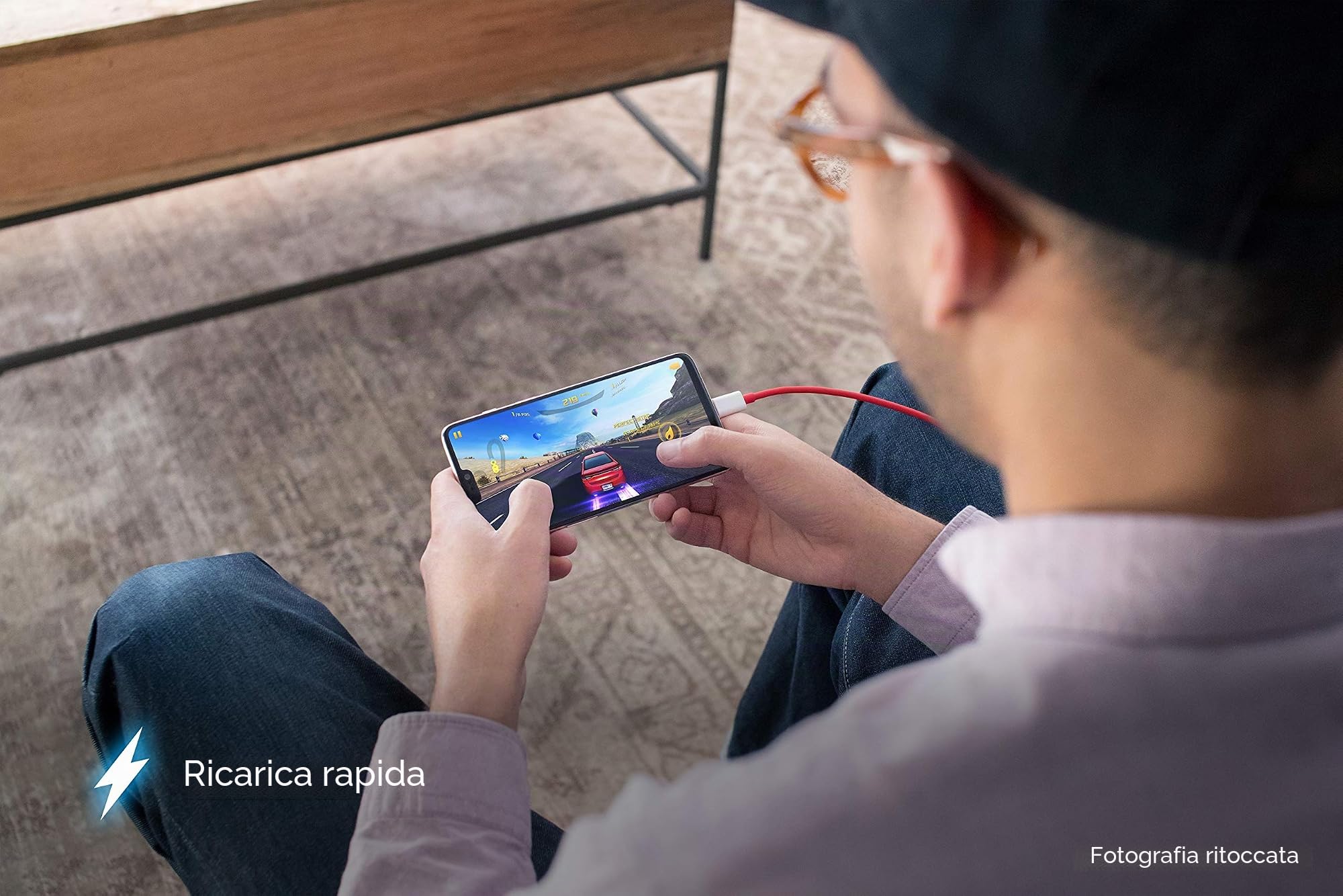 OnePlus 6 Smartphone 6GB RAM, 64 GB Memoria (non espandibile), OxygenOS basato su Android Oreo, Dual SIM, Nero (Mirror Black)