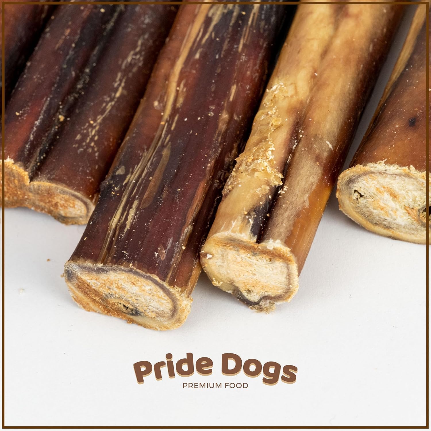 PrideDogs - Caracol de buey para perros, 12 cm, 20 unidades, cuidado dental y divertido para masticar