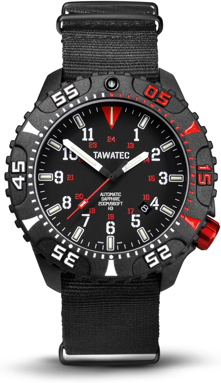 TAWATEC E.O.Diver MK II Automatic Tactical Blue - Nato Strap