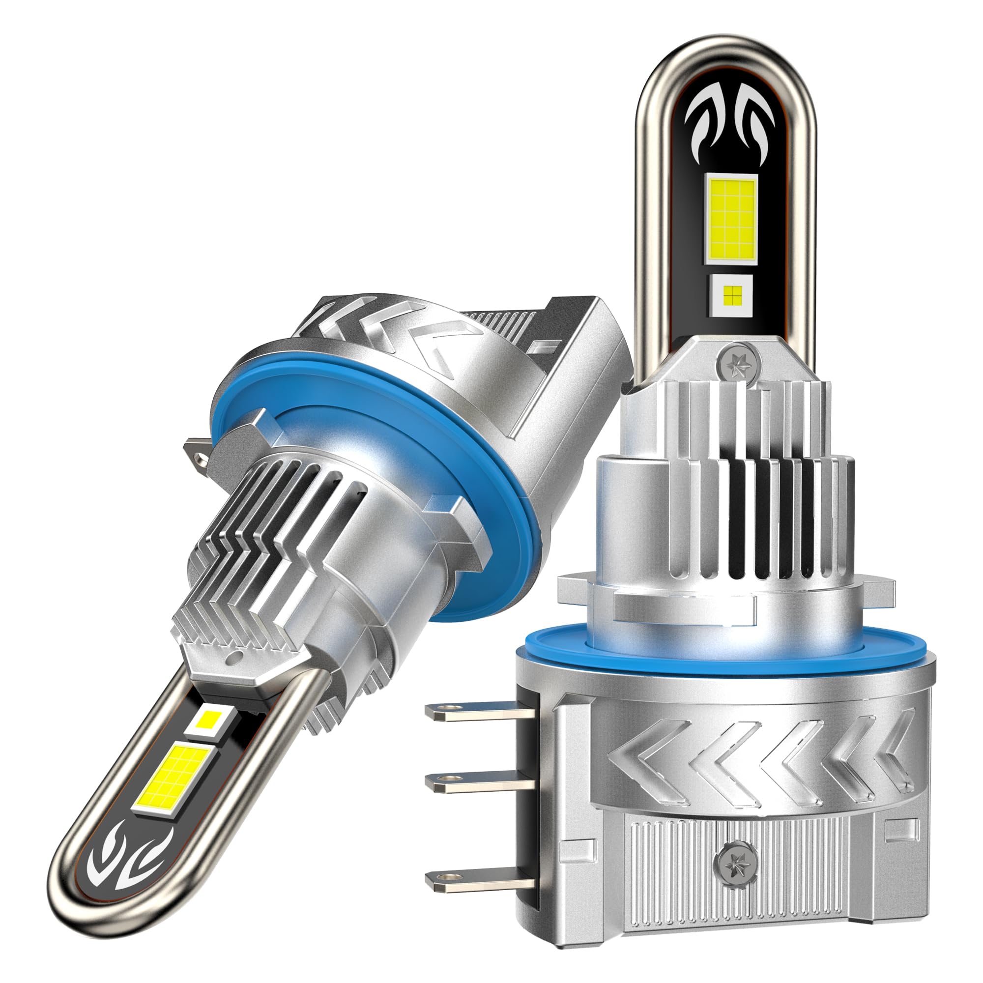 LED H15 Lampadina, 38000lm 160W Sostituzione Kit Luci LED, Plug and Play Dimensione 1:1 Faro 6500K Bianco Abbagliante e Anabbagliante per Auto 12V