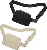 Vista 173 de Riñonera cruzada para mujeres y hombres, bolsa para cinturón para senderismo con correa ajustable, riñonera para correr, entrenamiento, deportes