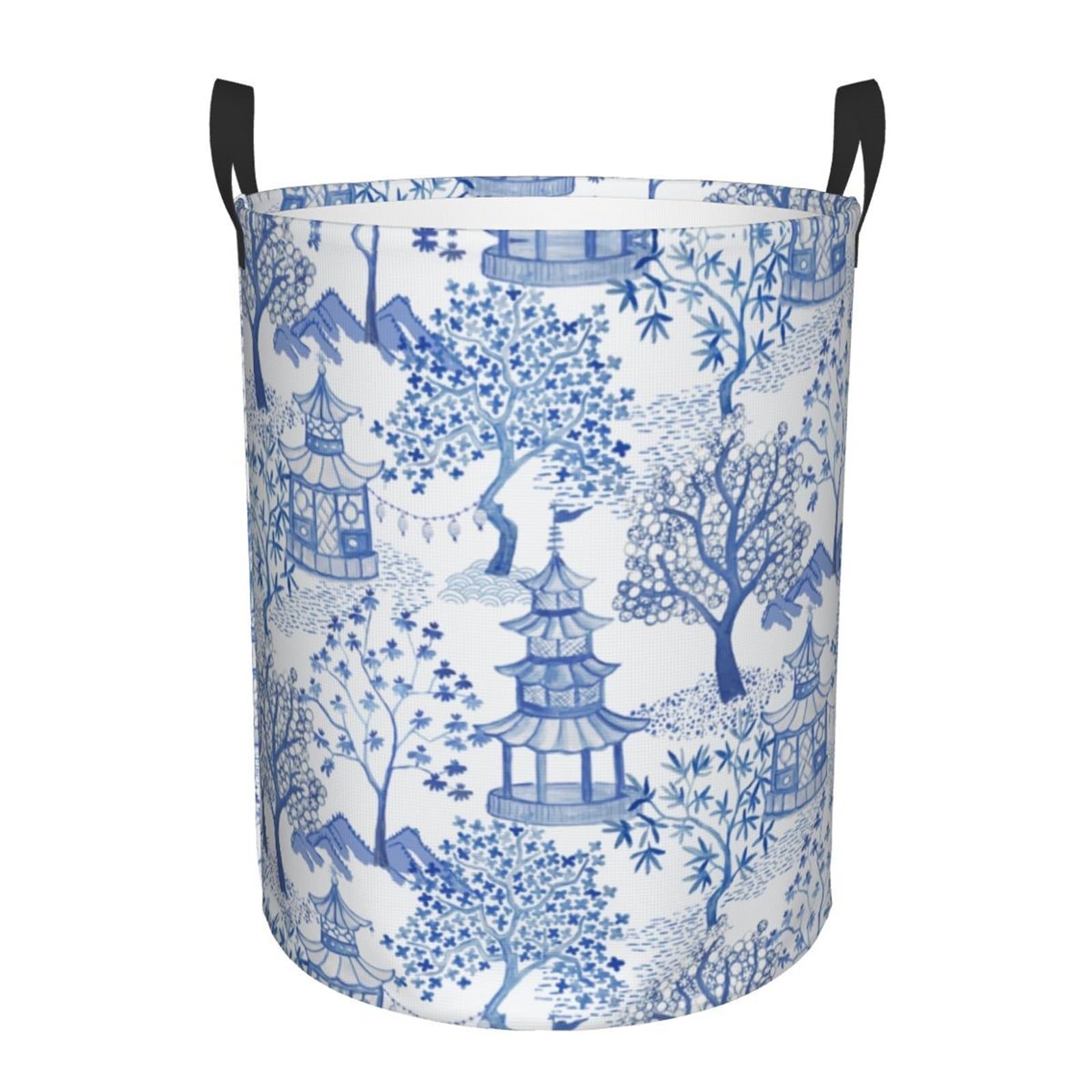 Fabric laundry hamper Vintage Laundry Hamper Large Storage Basket for Family(Color15,42x34 cm)