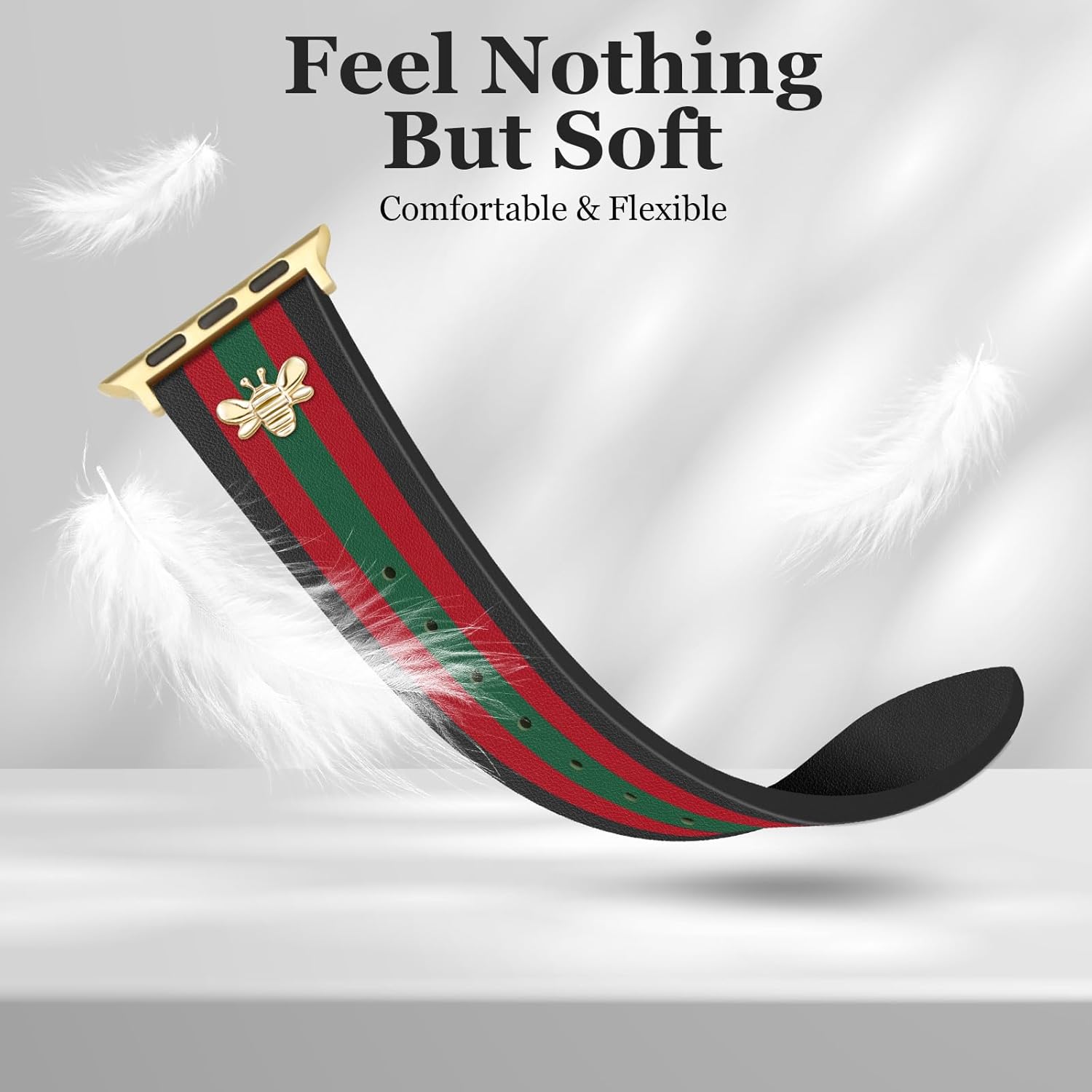 Designer Leather Bands with Charms Compatible with Apple Watch 38mm 40mm 41mm 42mm(S11/10) 44mm 45mm 46mm 49mm Women Men Strap for iWatch Series 11/10/9/8/7/6/5/4/3/2/1 SE 1/2/3 Ultra 1/2/3 - Image 6