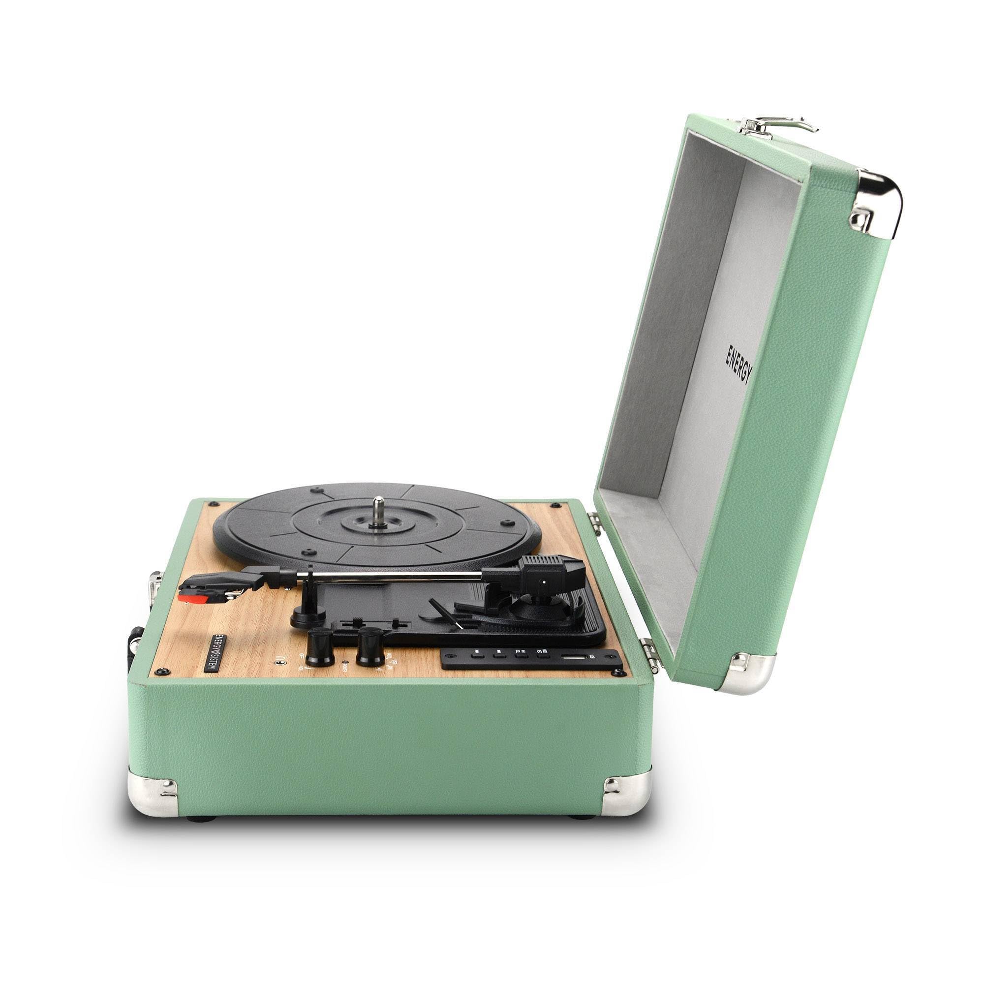 Energy Sistem Retrospin Gramofon z 40 W Peak Power, winyl, RCA, port USB i Bluetooth In/Out.