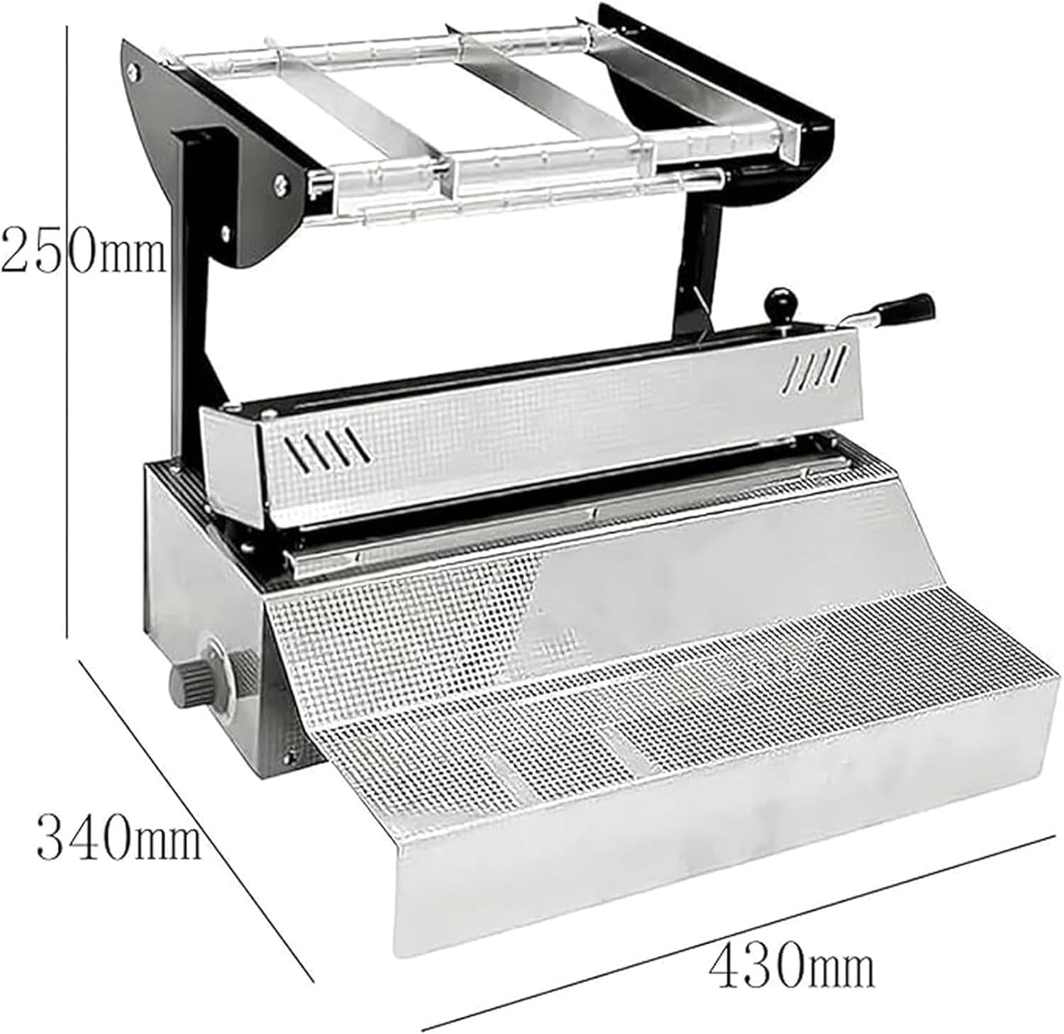 Máquina selladora térmica automática, acero inoxidable de 500 W, ajustes de temperatura ajustables de 6 niveles para un sellado eficiente de bolsas