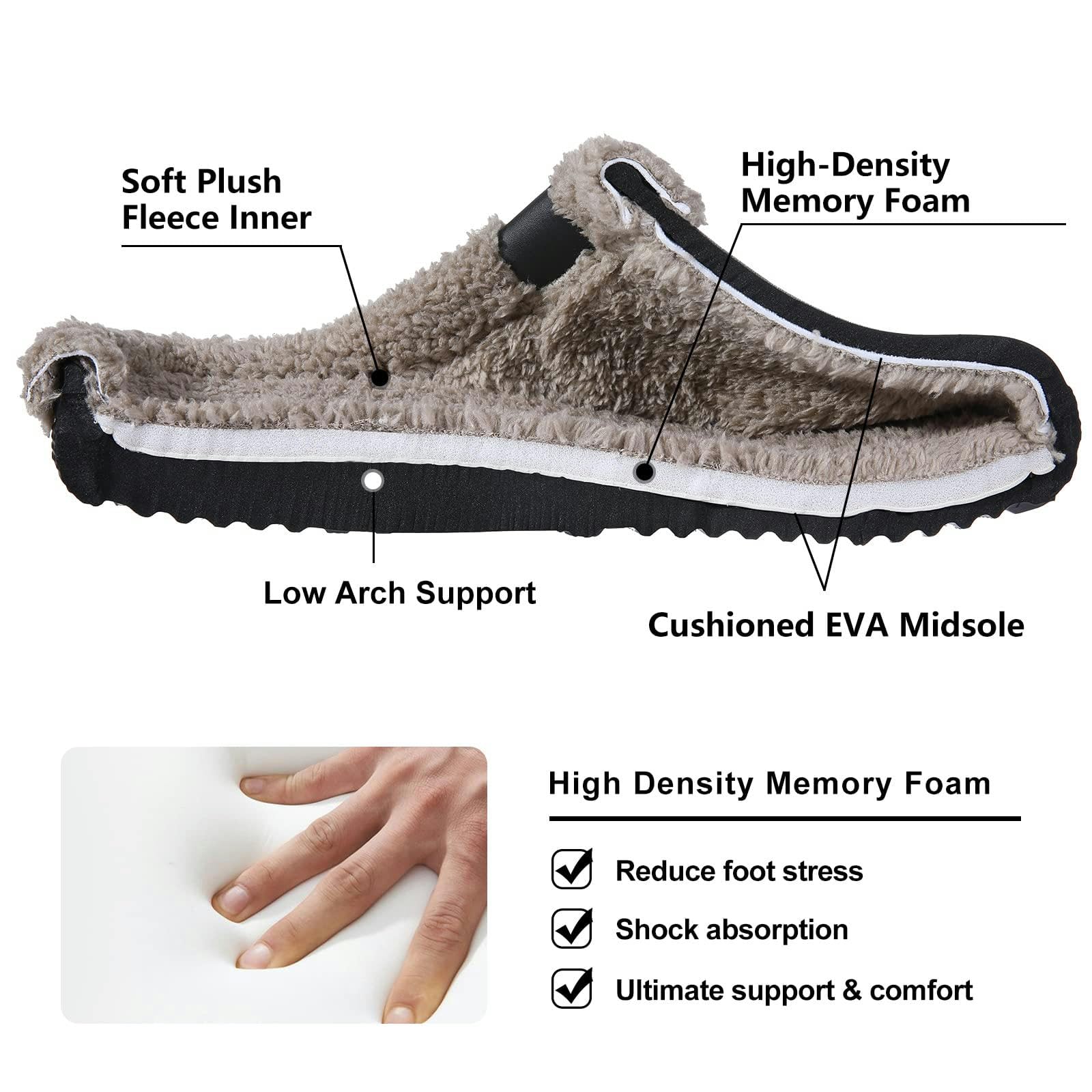 MdybF Pantofole Donna Invernali Slifori Calde per Donne Uomini A Casa Morbido Slifori di Peluche per Donne Slifori di Cotone Senza Slip