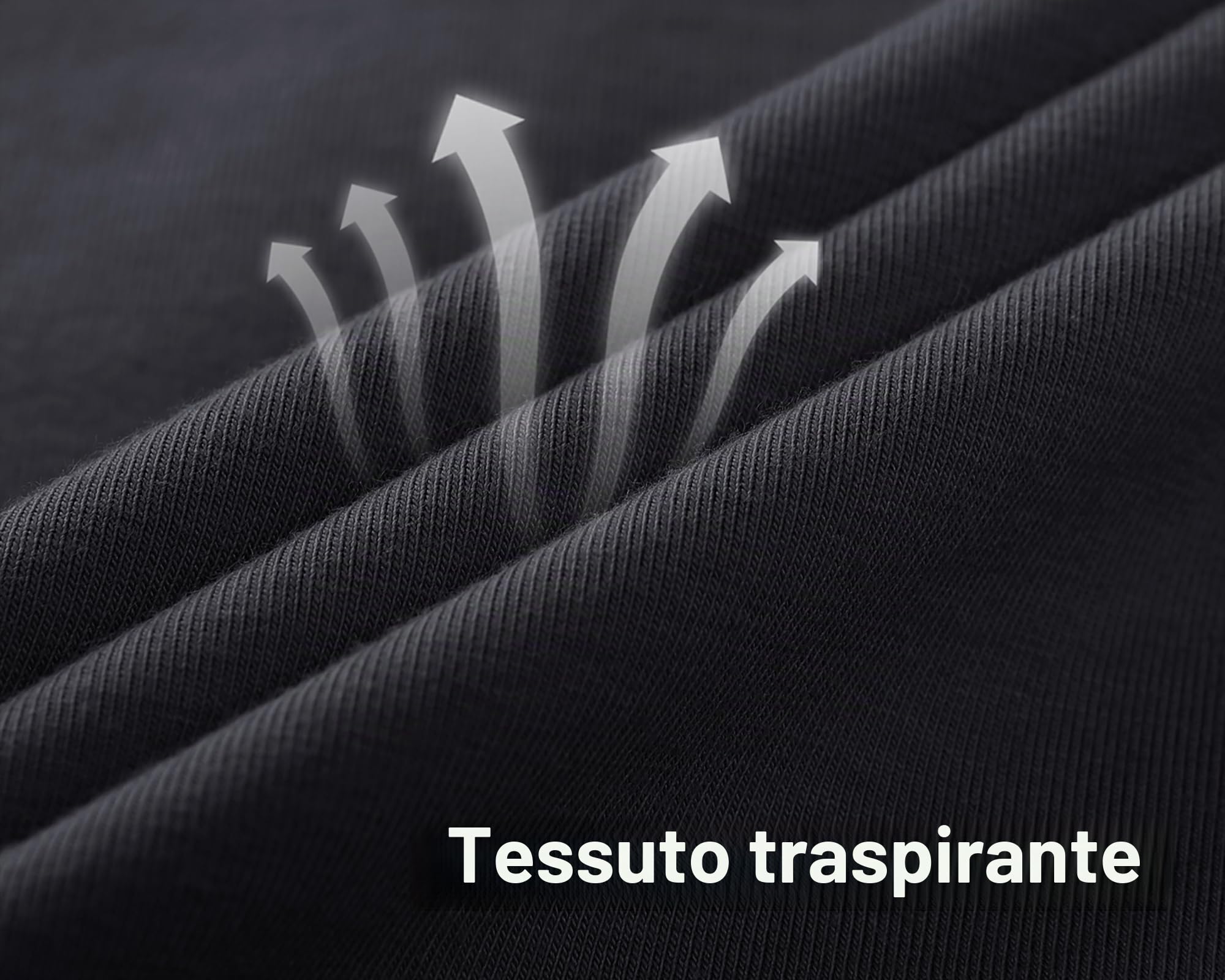 TACVASEN Uomo Camicie a Maniche Lunghe da Combattimento in Cotone con Tasche