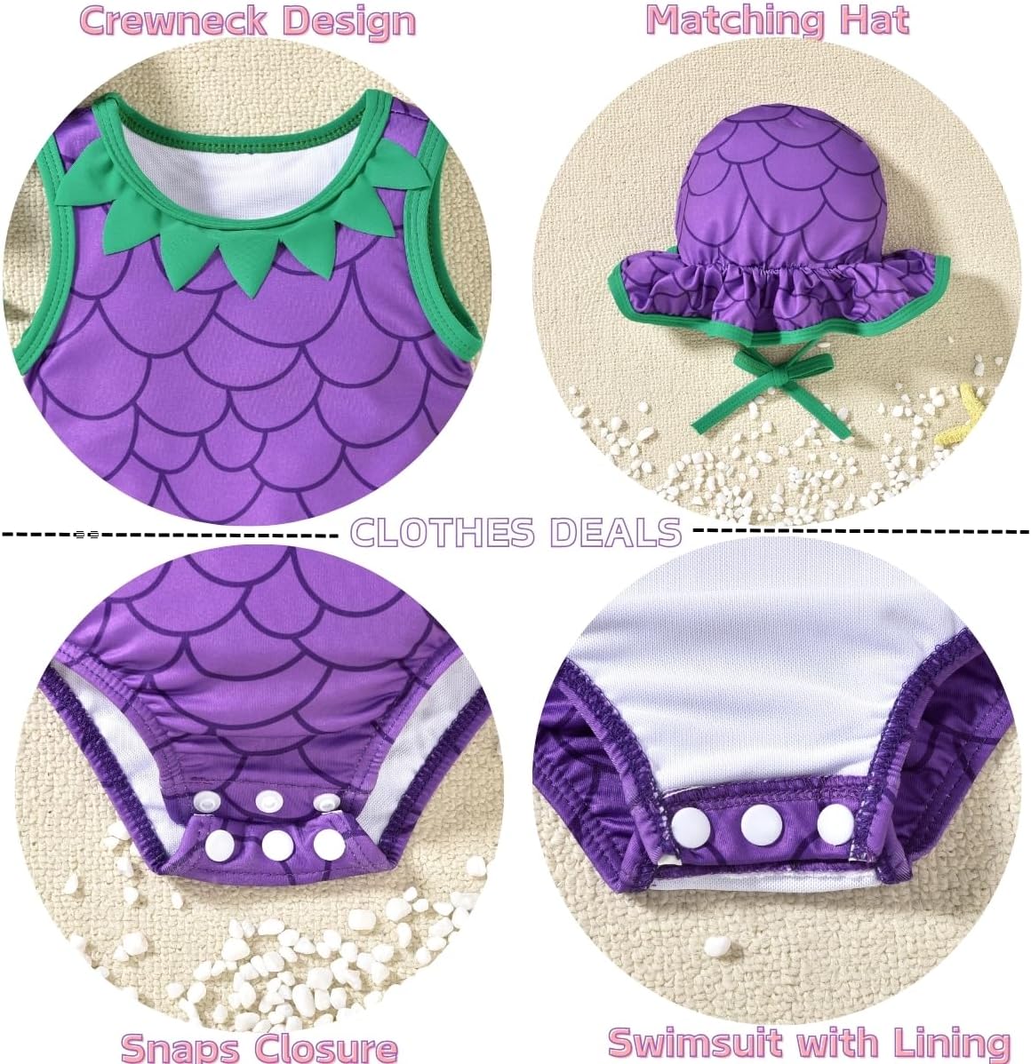 Baby Girls Fruit Swimsuit