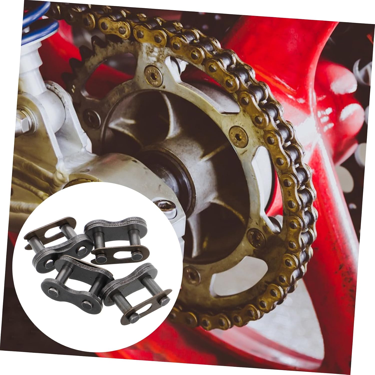 PRETYZOOM 4pcs Motorcycle Chain Interface Connector Link for Bike Motorcycle Chain Repair Link