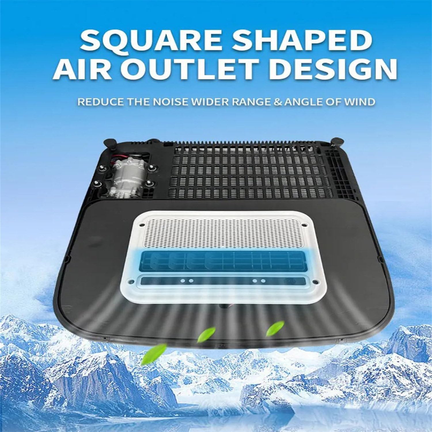 Climatizzatore da Tetto per Camper 12 Volt, condizionatore da 7000 BTU 24 V per Camper, Raffreddamento rapido, condizionatore da Tetto per Camper, per Furgone, Camper, Yacht,12V