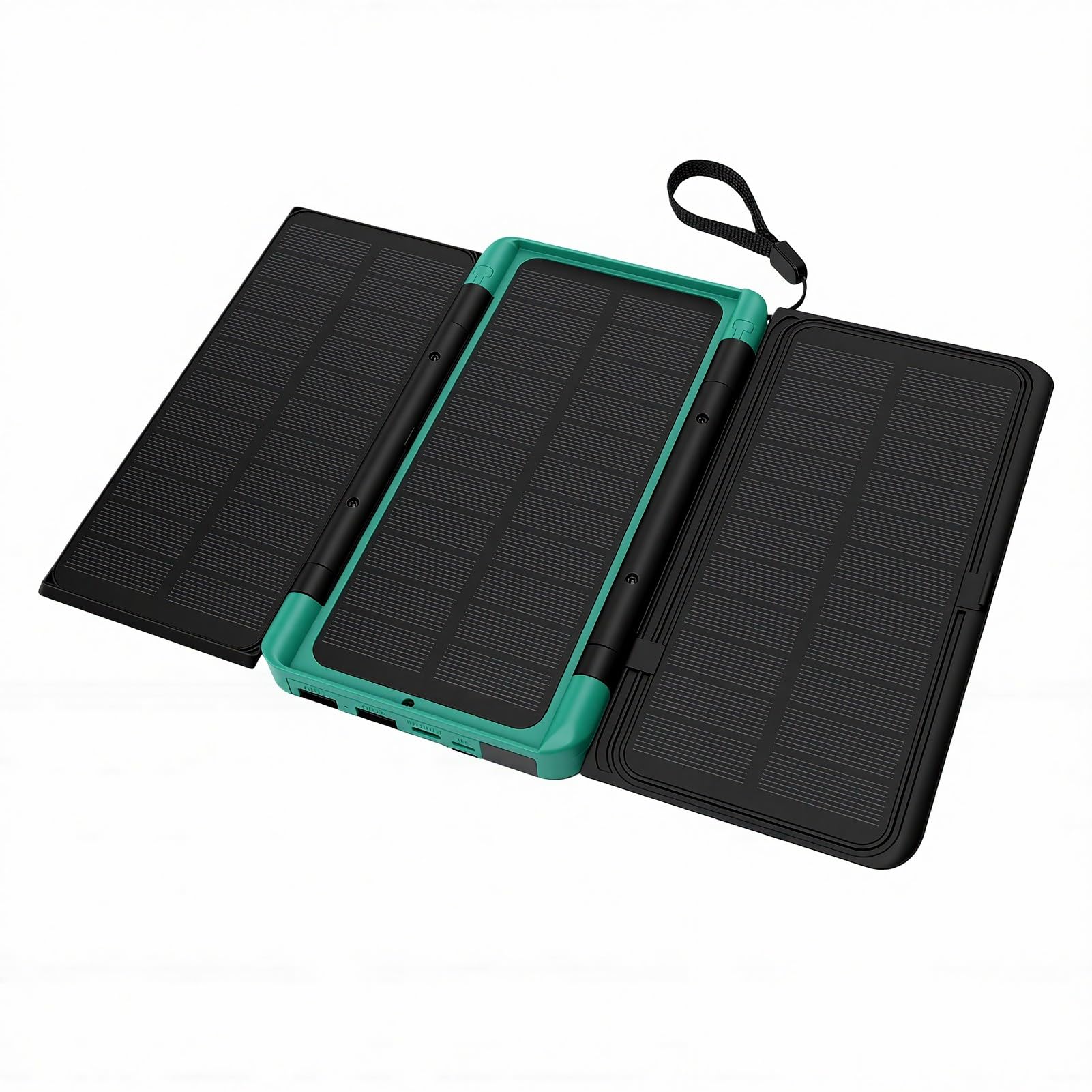 Power Bank Solare Ad Alta Capacità per Uso di Emergenza | Ricarica solare rapida, display digitale a LED, compatibilità con dispositivi versatili, adatto per avventure all\'aria