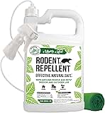 Mighty Mint Peppermint Oil Rodent Repellent Spray with Microfiber Cloth – Natural Indoor & Outdoor Control for Mice and Rats – Plant-Based, Extra-Strong Formula - 1 Gallon (128 oz)