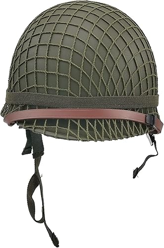 Miniatura 2 de WWII - Casco M1 del ejército de los Estados Unidos, engranaje de la Segunda Guerra Mundial, casco de la Segunda Guerra Mundial de la Segunda Guerra