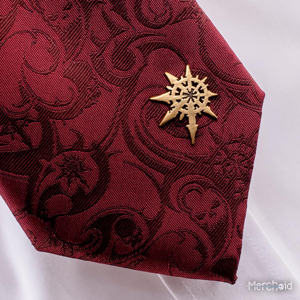 Warhammer 40 000: Zestaw krawatów i przypinek Chaos, Czerwony, rozmiar uniwersalny