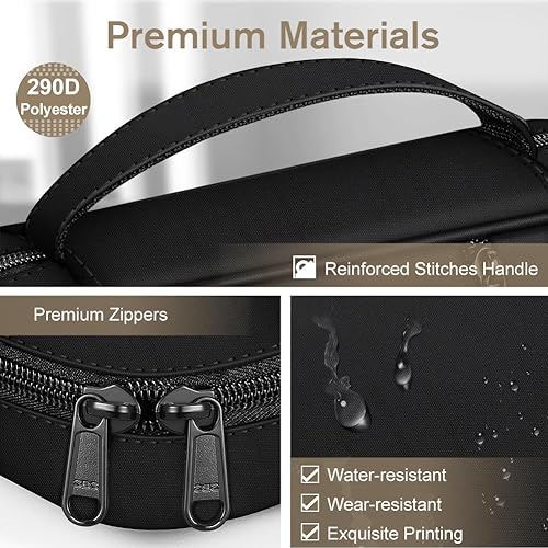 Miniatura 5 de FINPAC Funda para la Biblia, bolsa de transporte para libros de estudio de iglesia de tamaño pequeño, funda protectora para la Biblia con asa y