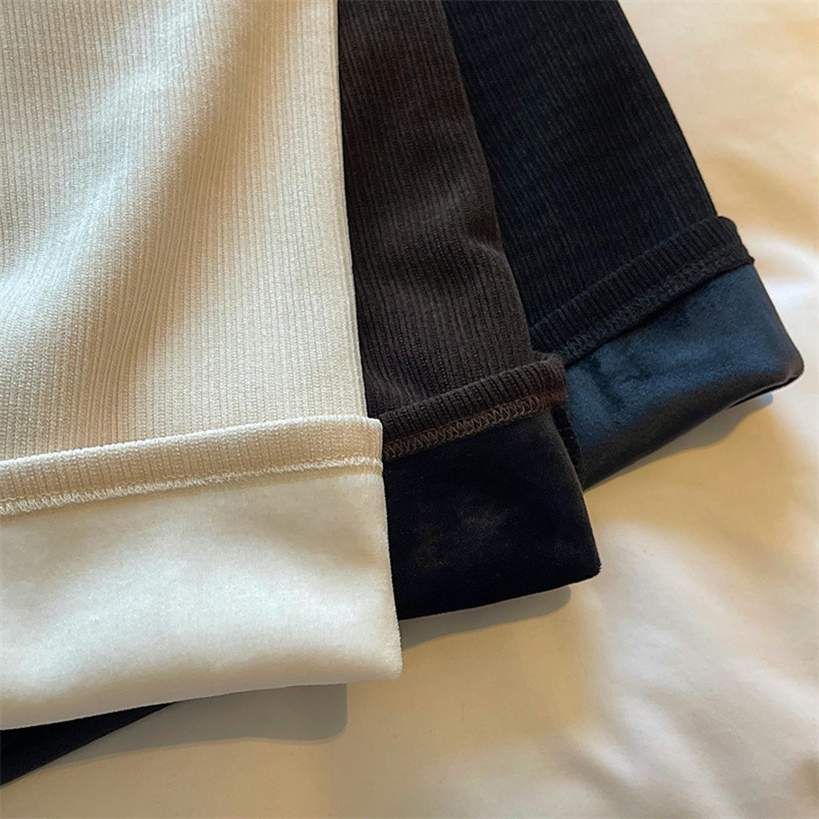 Röcke Cordrock Für Damen Mit Elastischer Taille - Plus Samtverdickter, Mittellanger Freizeitrock Für Herbst Und Winter Mit Schlitz Auf Der Rückseite-schwarz-XL