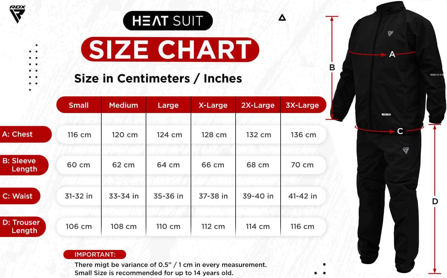 RDX Combinaison Sudation Fitness, Anti-Déchirure Survêtement, Costume Sauna Suit, Gilet de Sudation Minceur D’entraînement Perte Poids Pantalon, Running Cardio Sports Veste Vêtement, Hommes Femmes