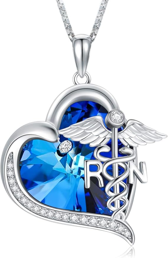 TOUPOP Nurse Gifts for Women s925 Sterling Silver Caduceus