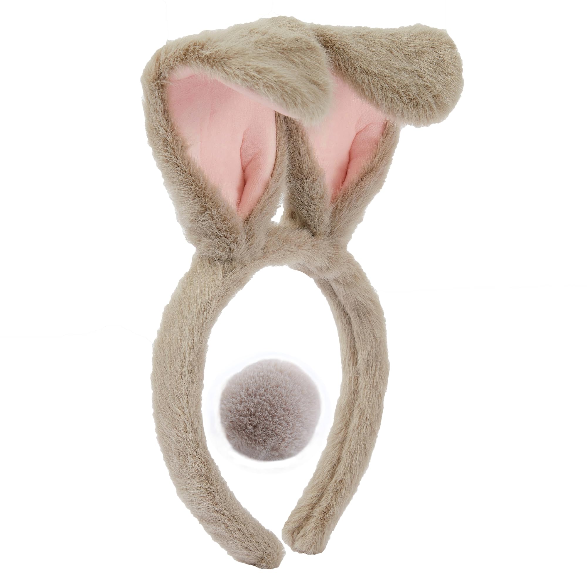 Olivemont Easter bunny ears headband for rabbit pretend play plush costume