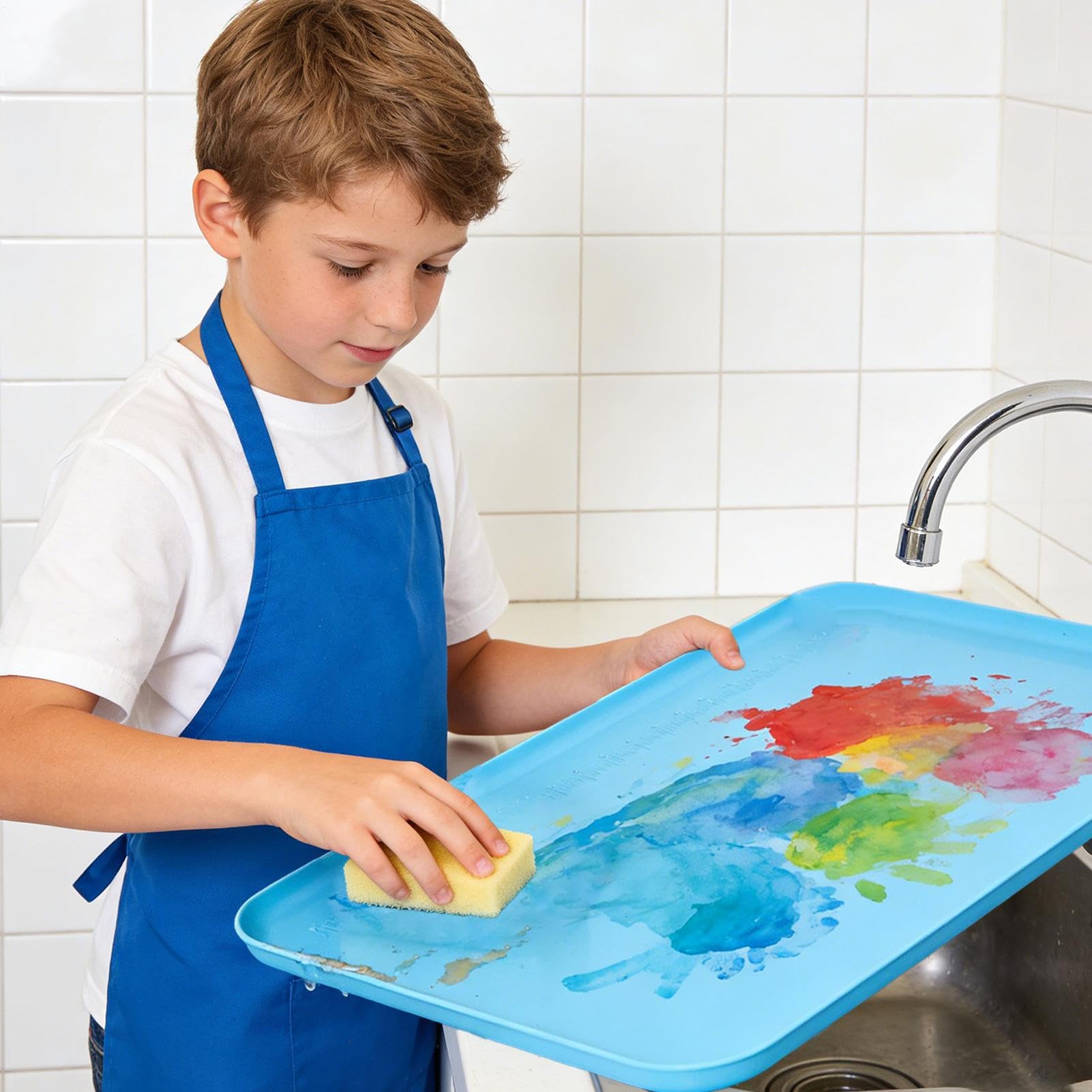 Tappetino artigianale in silicone 61 x 40 cm per lavori artistici con bordi