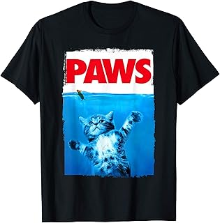 Paws Cat and Mouse Top, Cute Funny Cat Lover Parody Top T-Shirt