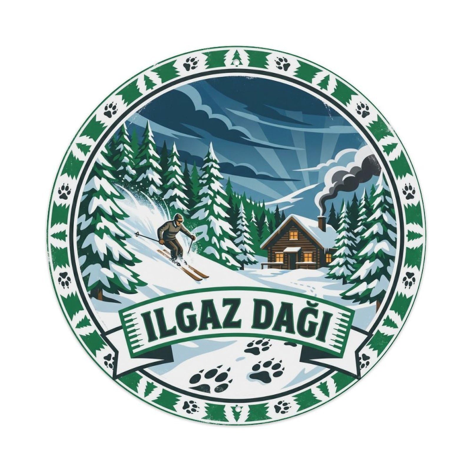 Ilgaz Mountain Snow Forest Turkey Nature Metal Tin Sign
