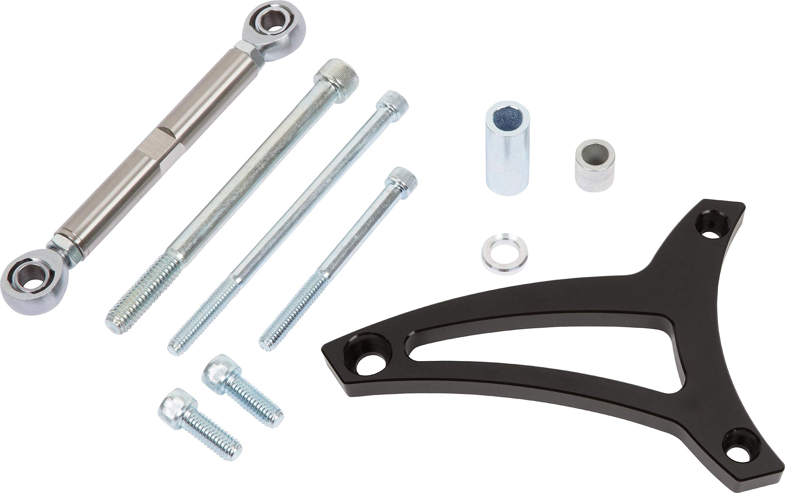 Chrome Alternator Bracket Set For Small Block Ford 289 302 — Mustang & SB Ford Bracket Kit, Triple Chrome Plated