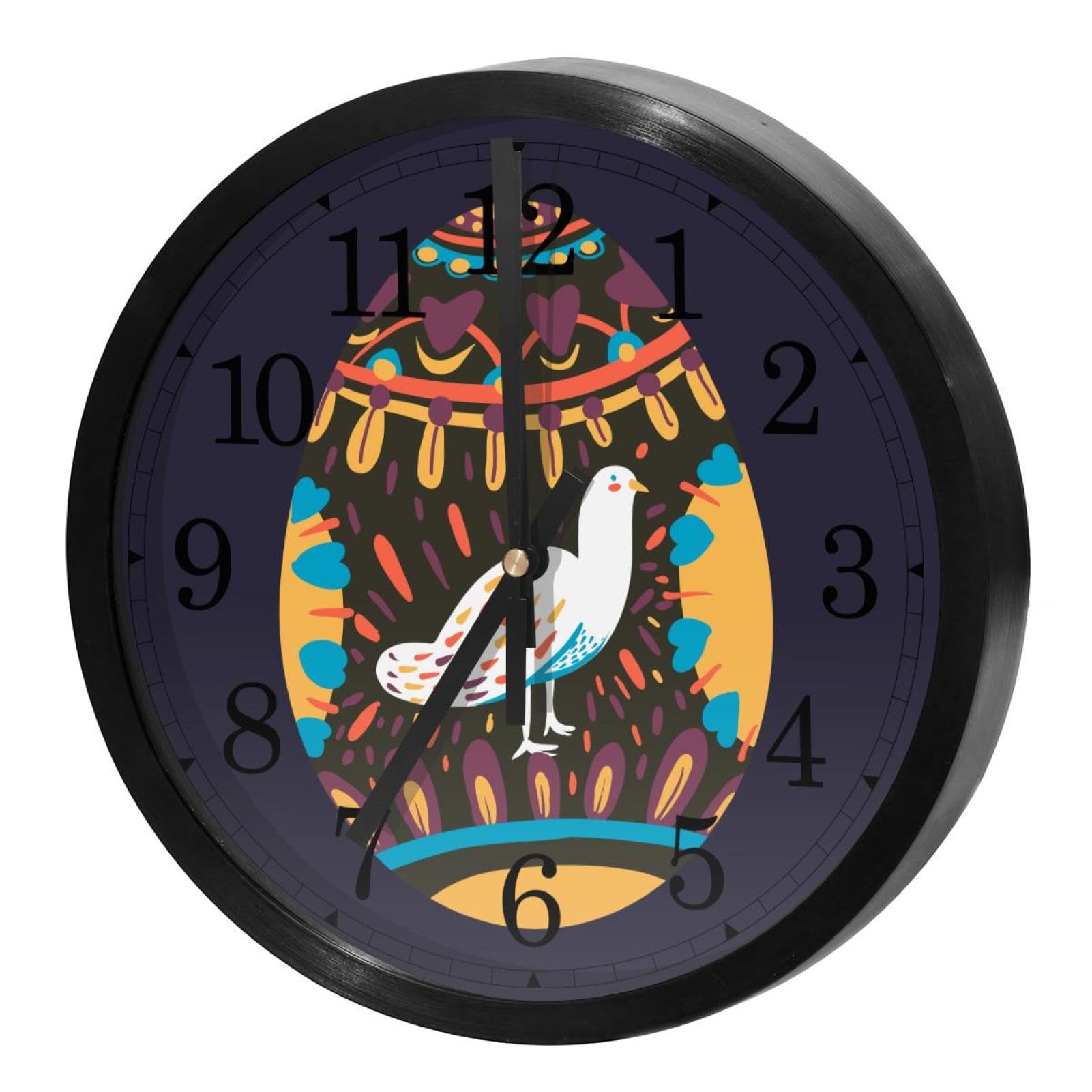 Horloge murale silencieuse ronde pour décorer la cuisine et le bureau familial