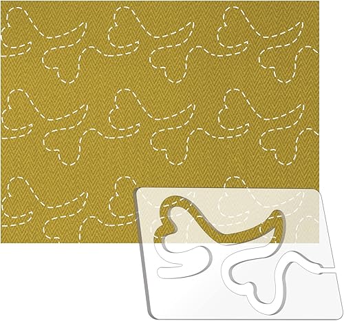 Kapyoo Freemotion - Reglas y plantillas de acolchado para colchas a máquina, suministros de acolchado, patrones de acolchado con agarres