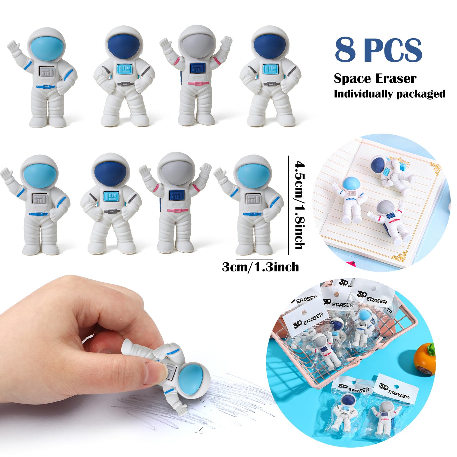 Kit Cadeau Anniversaire Espace Garçon - Balles Anti-Stress, Fusée, Tatouages Lumineux, Pinata Fête Enfants