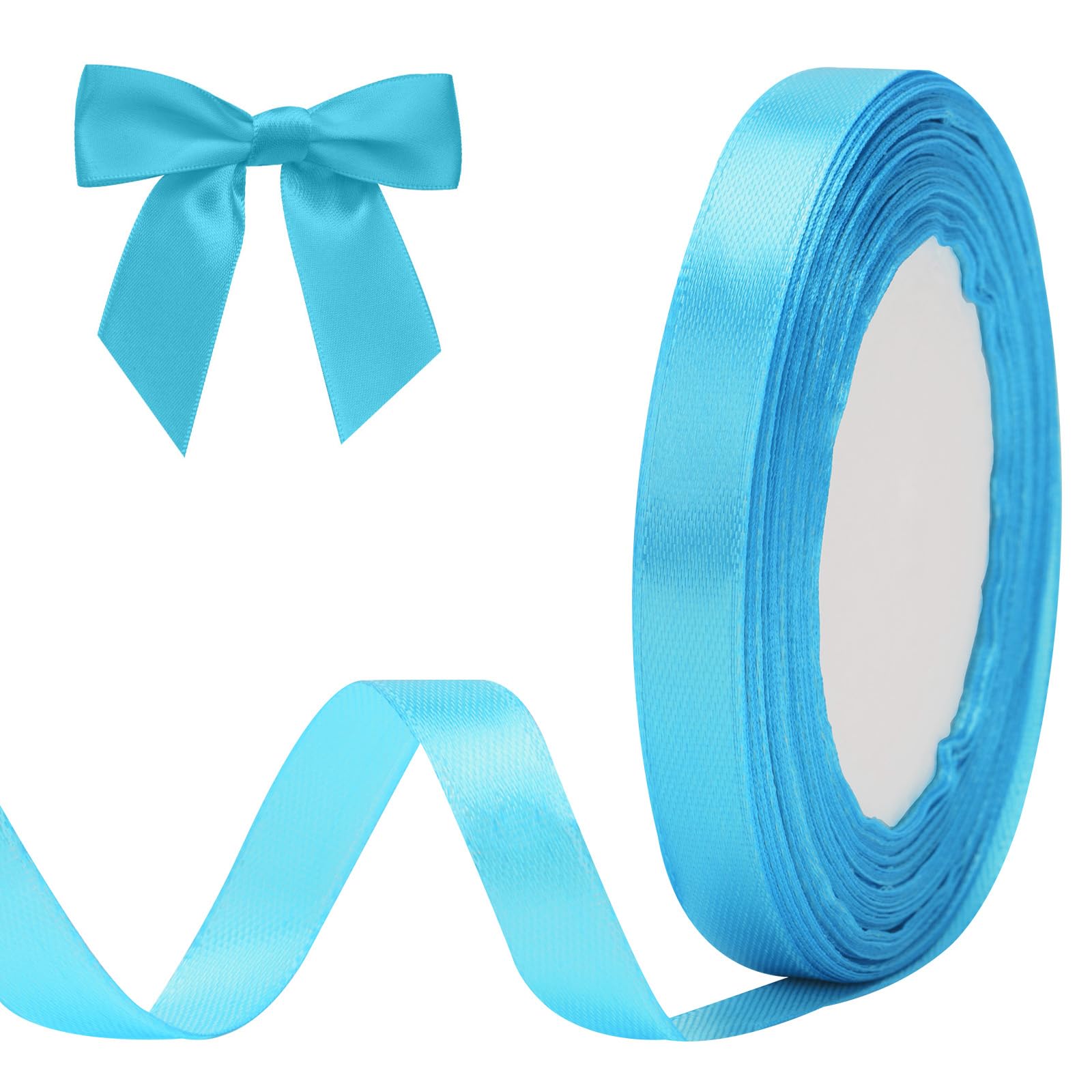 G2PLUS Baby Pink Satin Ribbons 10mm: Thick Fabric Gift Wrap Ribbons for Crafting, Party Decoration, 22m — view 67