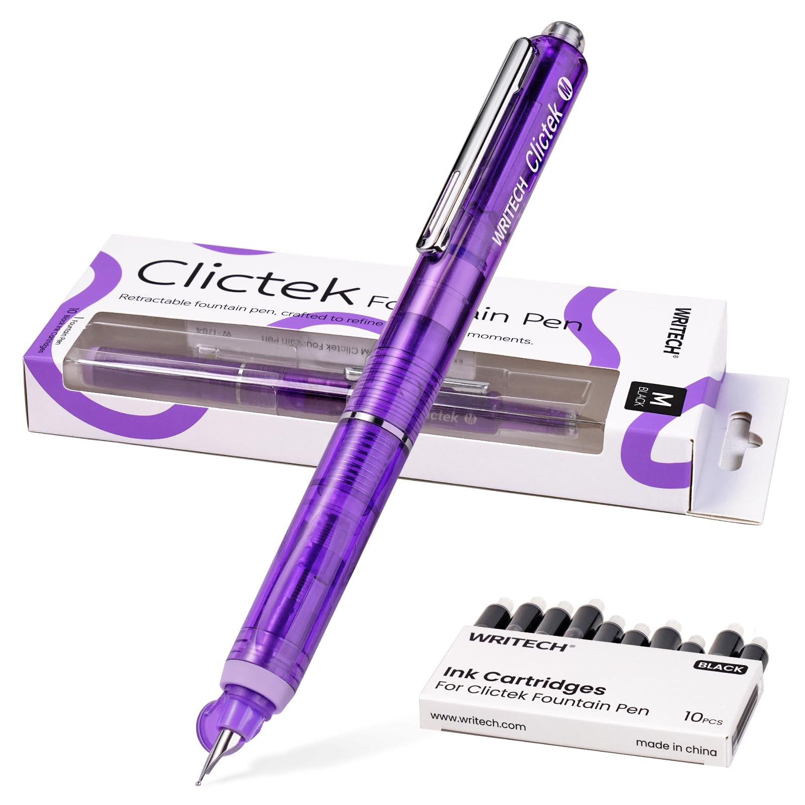 WRITECH Clictek Fountain Pen Retractable