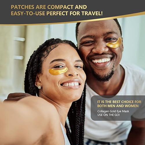 Miniatura 8 de Máscara de ojos de oro de 24 quilates, 30 pares, almohadillas naturales antienvejecimiento para ojos hinchados, ojeras y bolsas de ojos con
