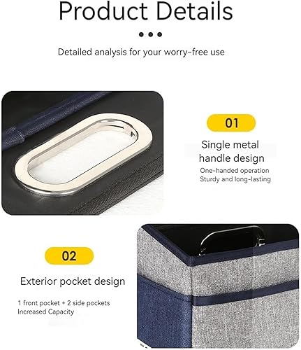 Miniatura 4 de Car Storage,Foldable Containers,Seat Storage Bin - for Car SUV Auto Travel Office Document Grocery Moving Backseat Seat