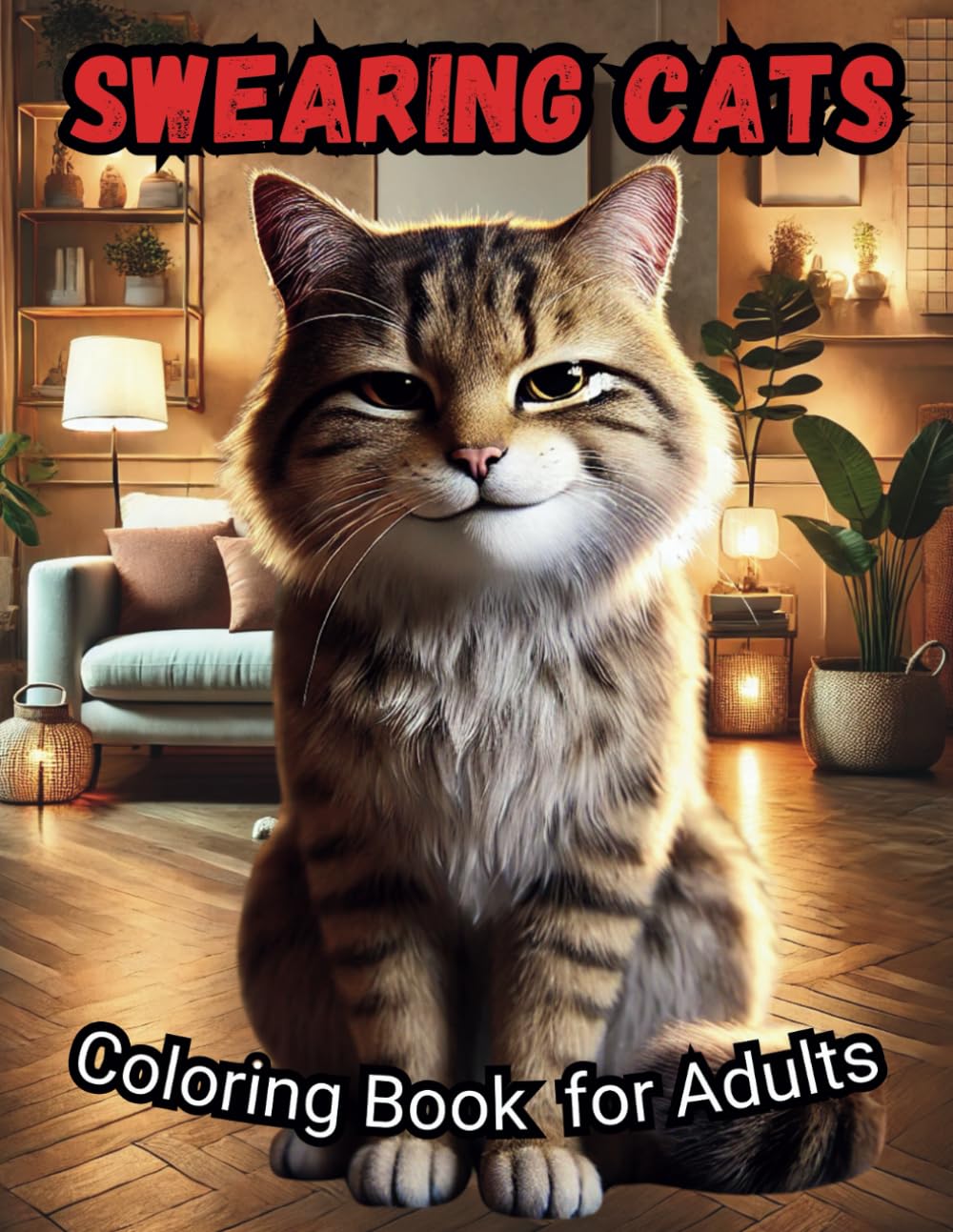 Swearing Cats Coloring Book for Adults: 50 Grayscale Pages of Swearing Cats Catitude Coloring Book for Adults. Funny Kitty Memes Coloring.