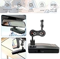 Vista 3 de Soporte para detector de radar, soporte de radar de varilla de espejo retrovisor de aluminio, para Escort Max360c, Max 3, X IXc, Redline EX