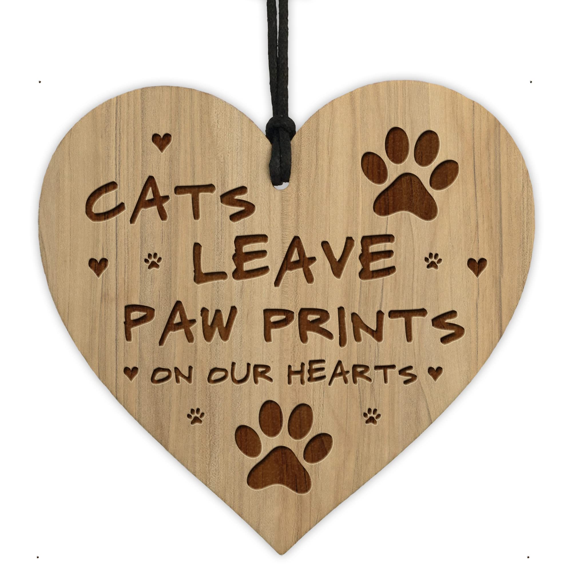 Red Ocean Memorial Plaque For Cat Engraved Heart Cat Gift Cat Sign Memorial Sign For Home