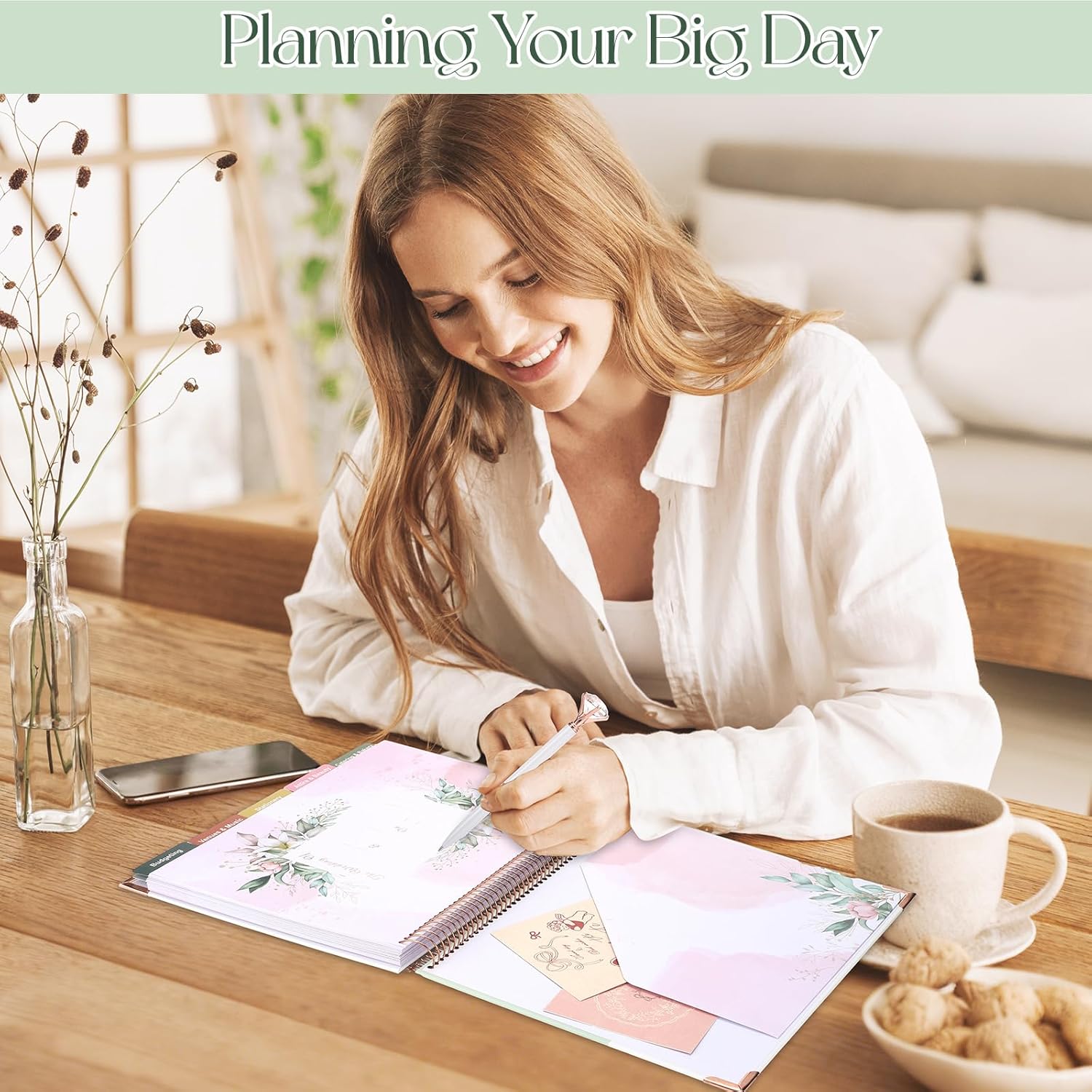 Thboxes Wedding Planner Book & Organizer 88 Sheets, Makes Your Wedding Planning Easy for Brides & Grooms Woman Man Couples Wedding Pannners Notepad Unique Engagement Gift