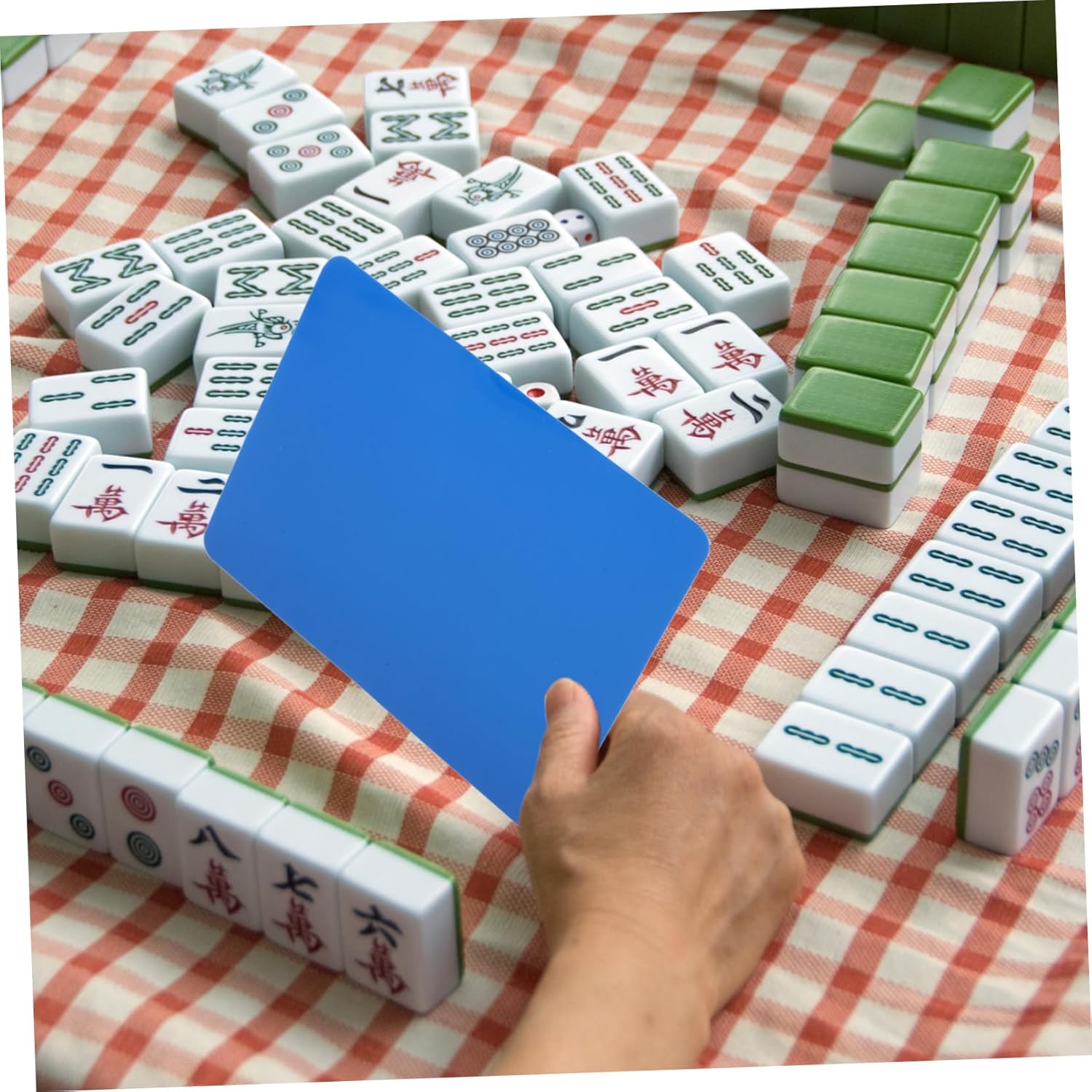 Toddmomy 8pcs Automatic Mahjong Tile Pusher Tile Shuffling Kit High Efficiency User Friendly for Players