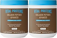 Vista 15 de Vital Proteins - Péptidos de colágeno en polvo avanzados con ácido hialurónico y vitamina C, suplementos de colágeno, sin sabor, 12 porciones