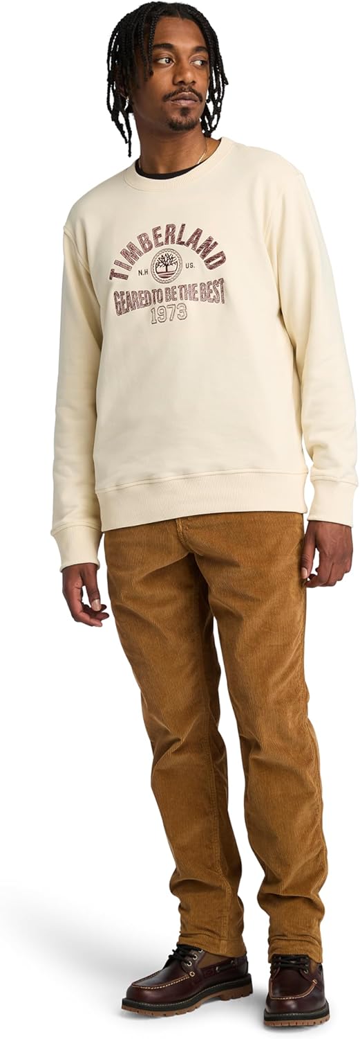 Timberland mens Seasonal Logo Graphic Crewneck Sweatshirt - Image 2