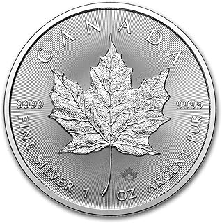 2025 Royal Canadian Mint Canada Maple Leaf Silver Bullion Coin with Certificate of Authenticity $5 Seller BU