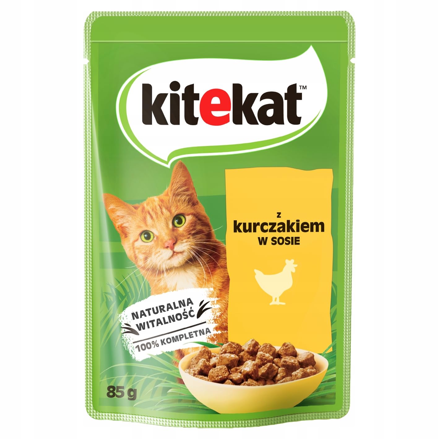KITEKAT Portionstúten mit Huhn in Soße für Katzen 10x85g